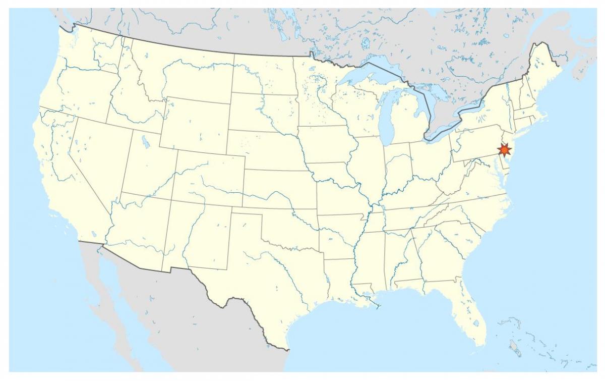 Филаделфия върху картата на света