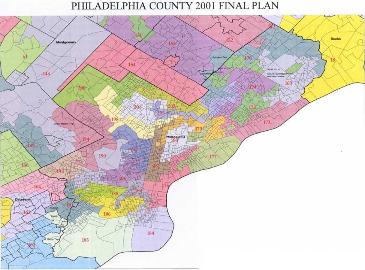 Съвет Филаделфия район на картата