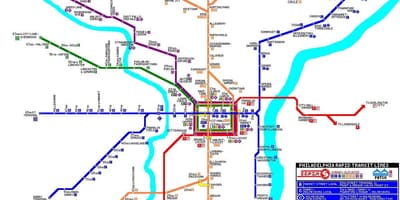 Филаделфия обществен транспорт картата