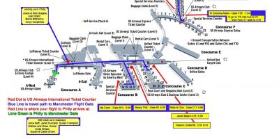 Картата летище на Филаделфия