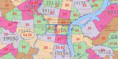 Филаделфия и квартал карта